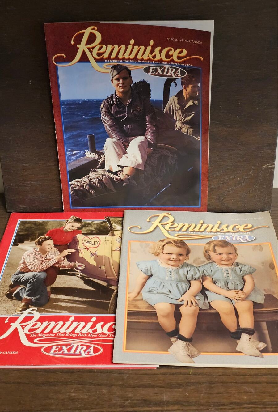 Vintage REMINISCE Extra Magazine Lot 3 February 2000 November 2008 March 2009